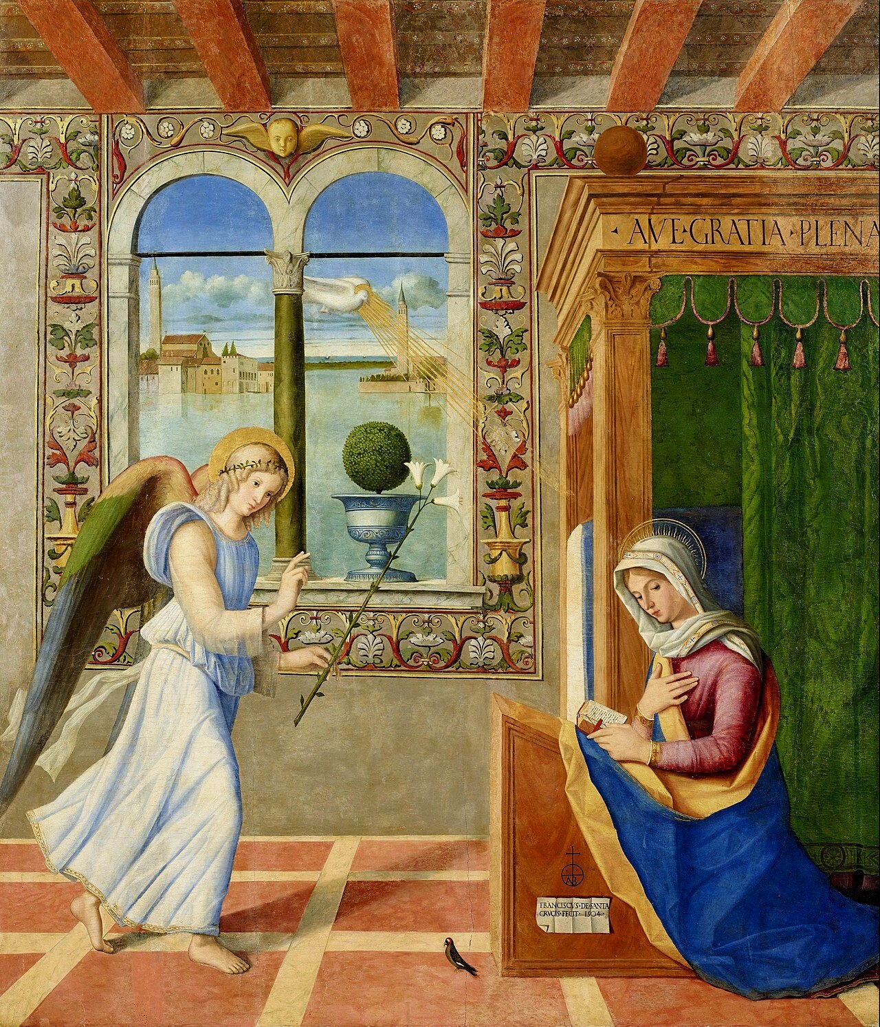 Annunciation by Francesco di Simone da Santacroce