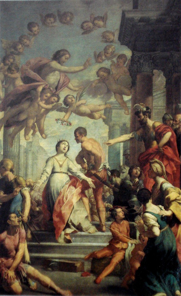 Martyrdom of S. Catherine by Francesco Gessi