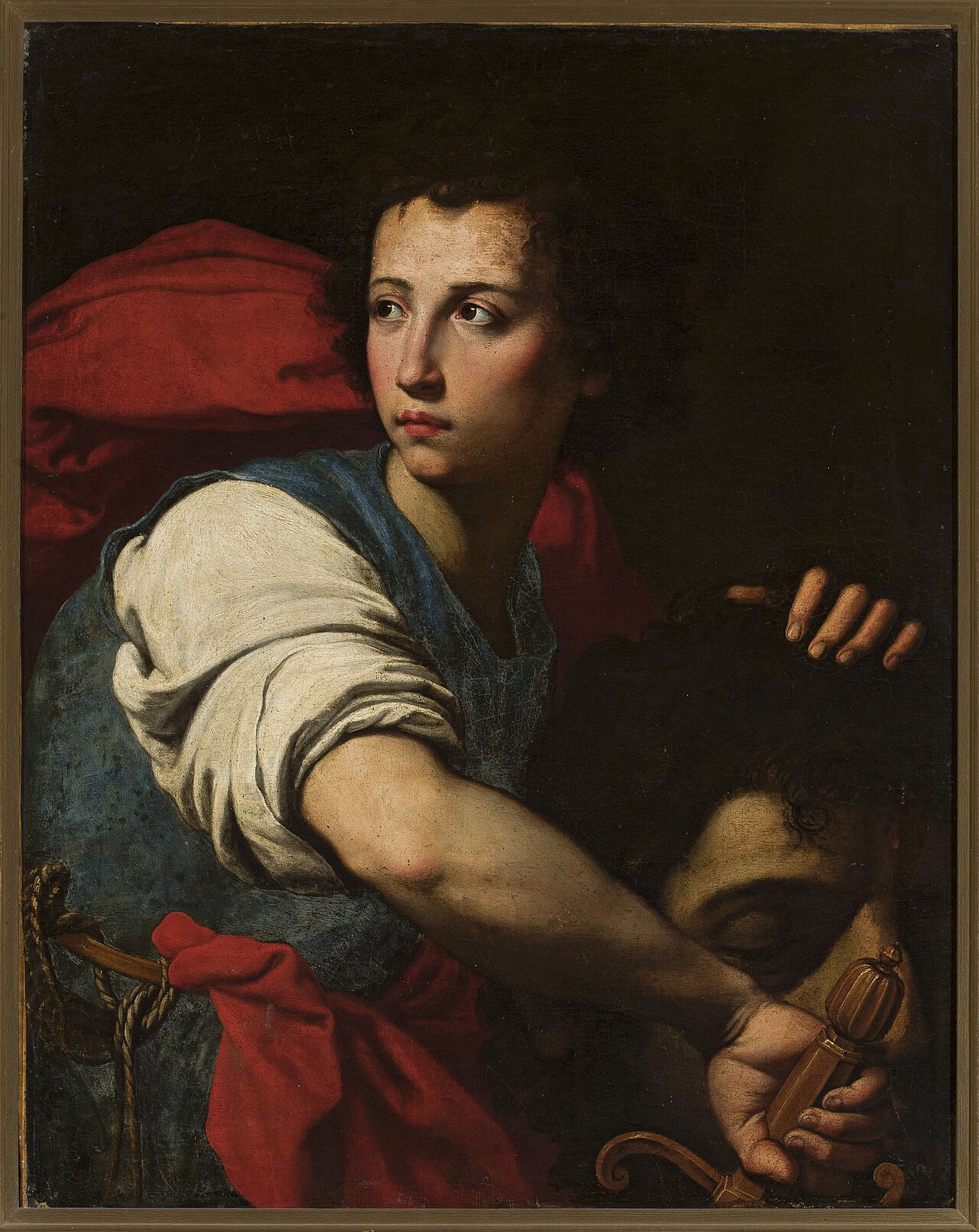 David with the Head of Goliath by Francesco Guarino