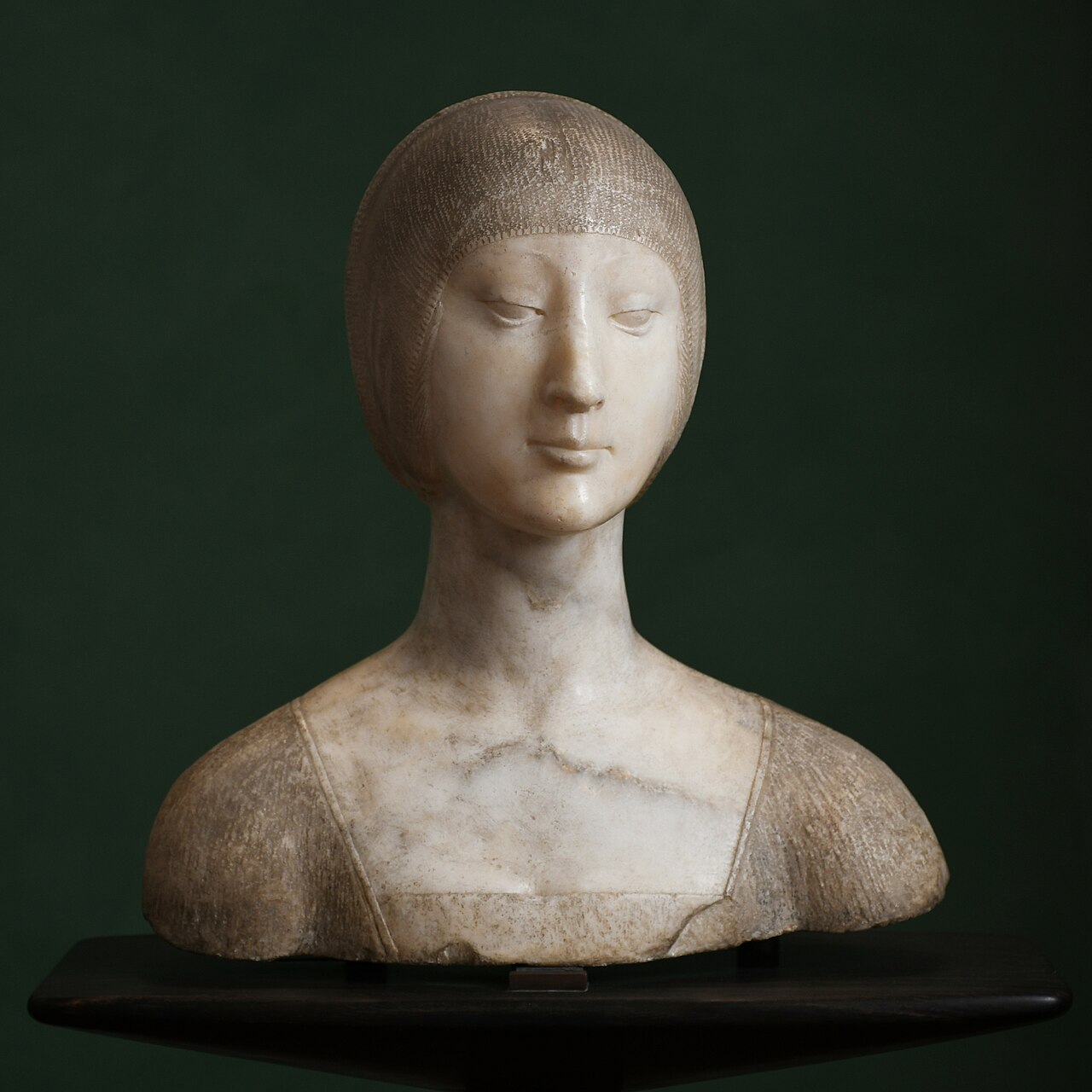 Portrait of Eleanor of Aragon by Francesco Laurana