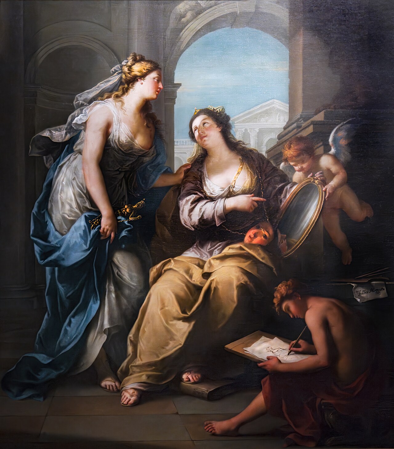 Allegory of the Art of Painting by Francesco Maggiotto