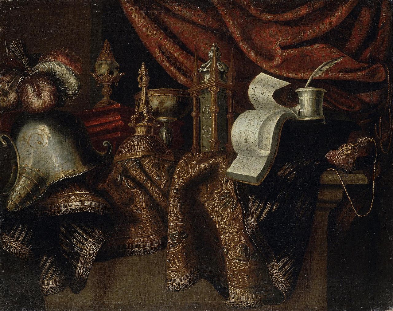 Still Life with a Helmet by Francesco Maltese