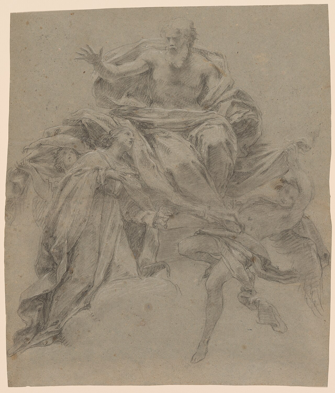 The Immaculate Conception with God the Father and Angels by Francesco Mancini