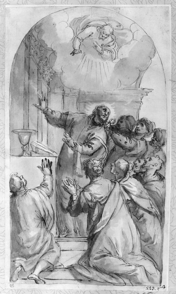 Martyr Captured as He Celebrates Mass by Francesco Montemezzano