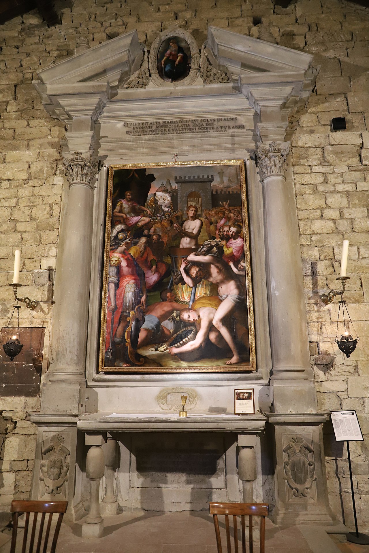 Martyrdom of Saint John the Evangelist by Poppi by Francesco Morandini
