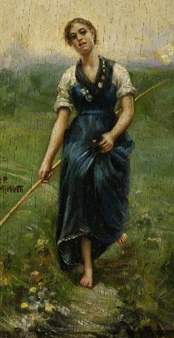 Study for 'The Return from the Campagna' by Francesco Paolo Michetti