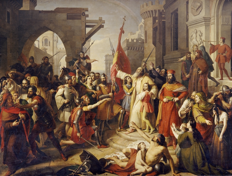 Giuramento degli Anconetani by Francesco Podesti