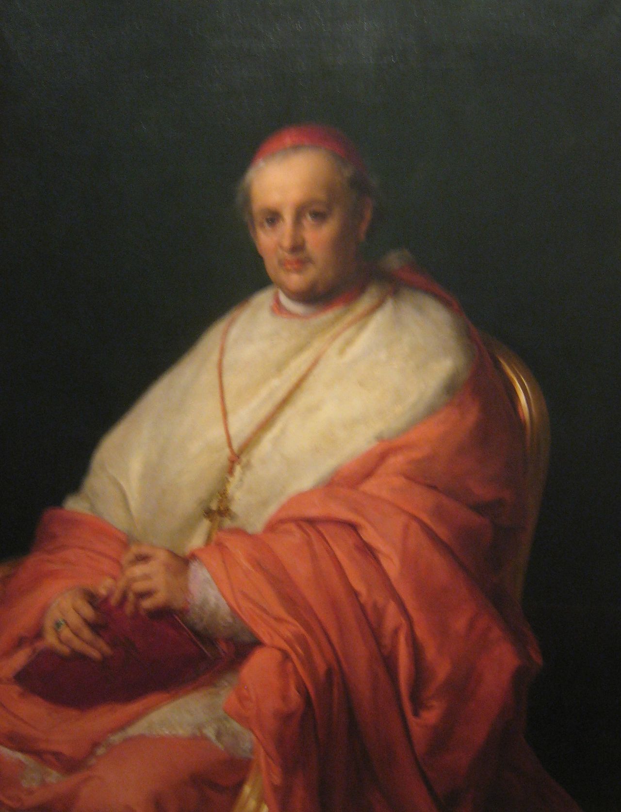 Portrait of cardinal Antonio Maria Cadolini by Francesco Podesti
