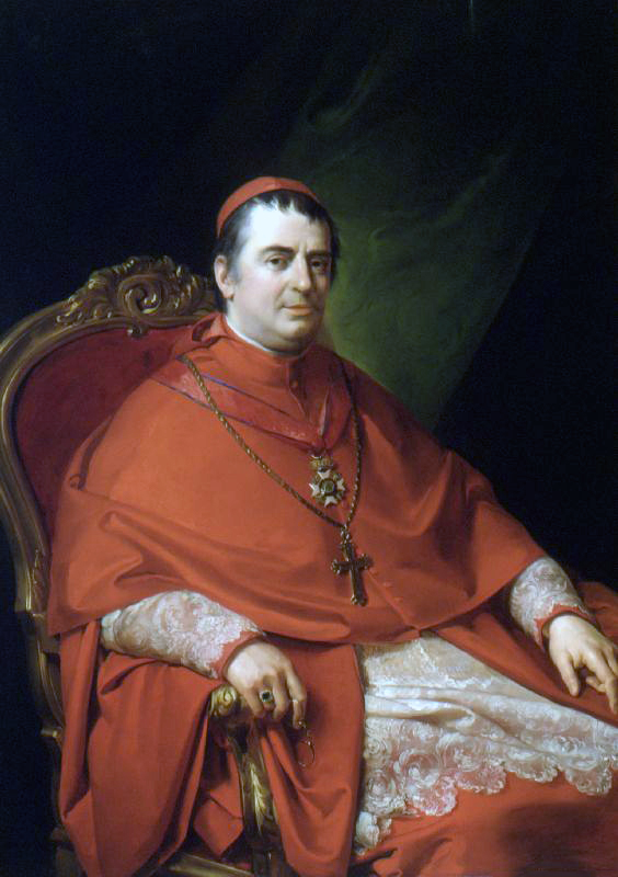 Portrait of cardinal Gabriele Ferretti by Francesco Podesti
