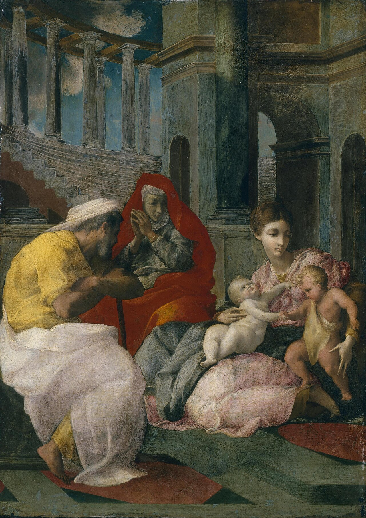 Holy Family with St Elizabeth by Francesco Primaticcio