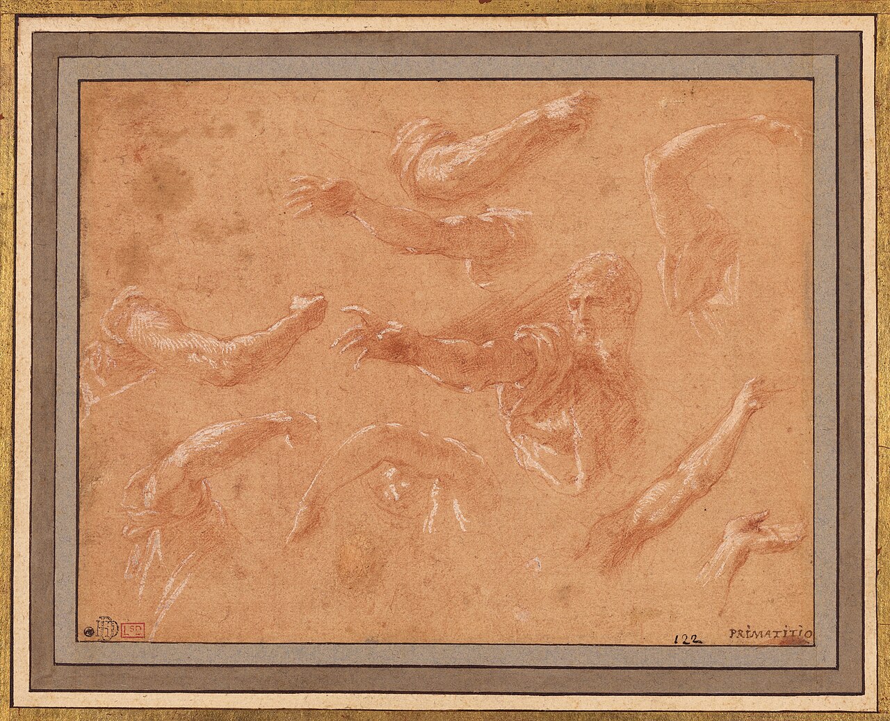 Study of God the Father with Angels by Francesco Primaticcio