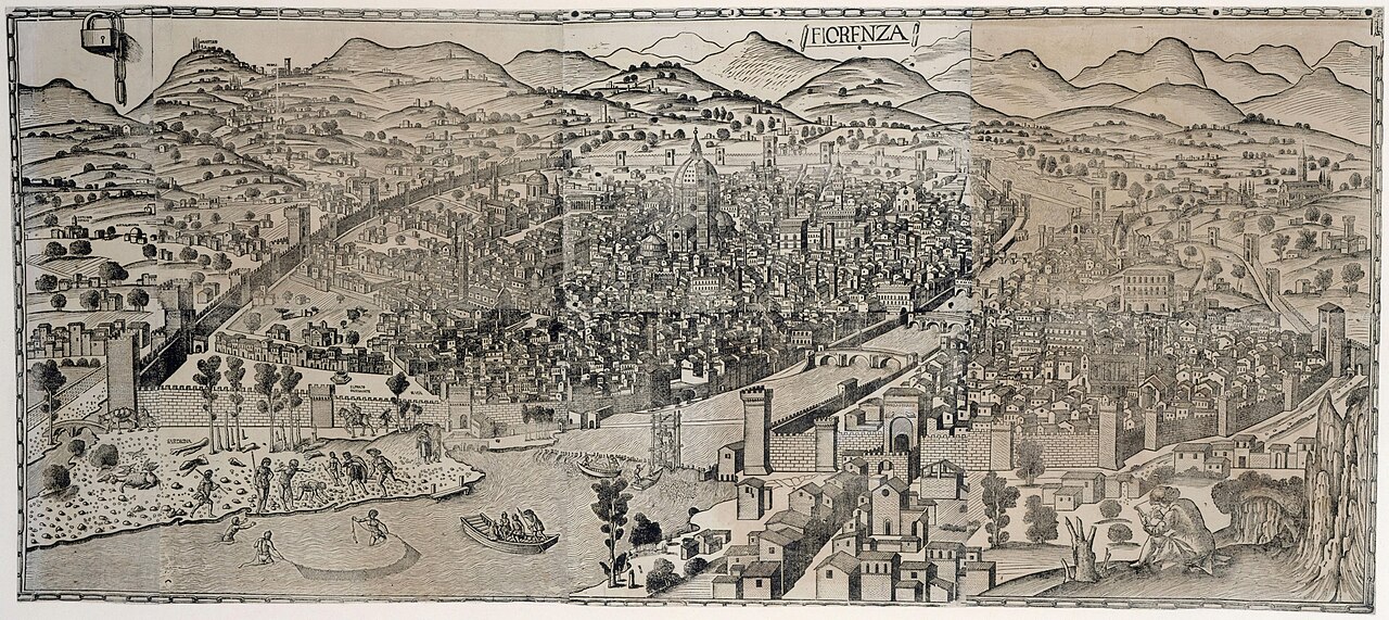 pianta della catena by Francesco Rosselli