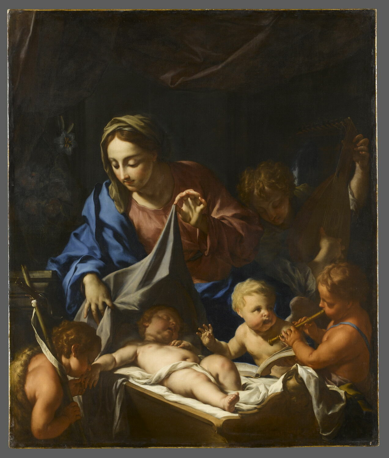 The Infant Jesus Sleeping by Francesco Trevisani