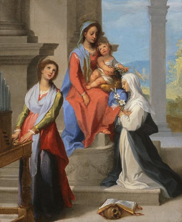 Madonna and Child with Saint Catherine of Siena and Saint Cecilia by Francesco Vanni