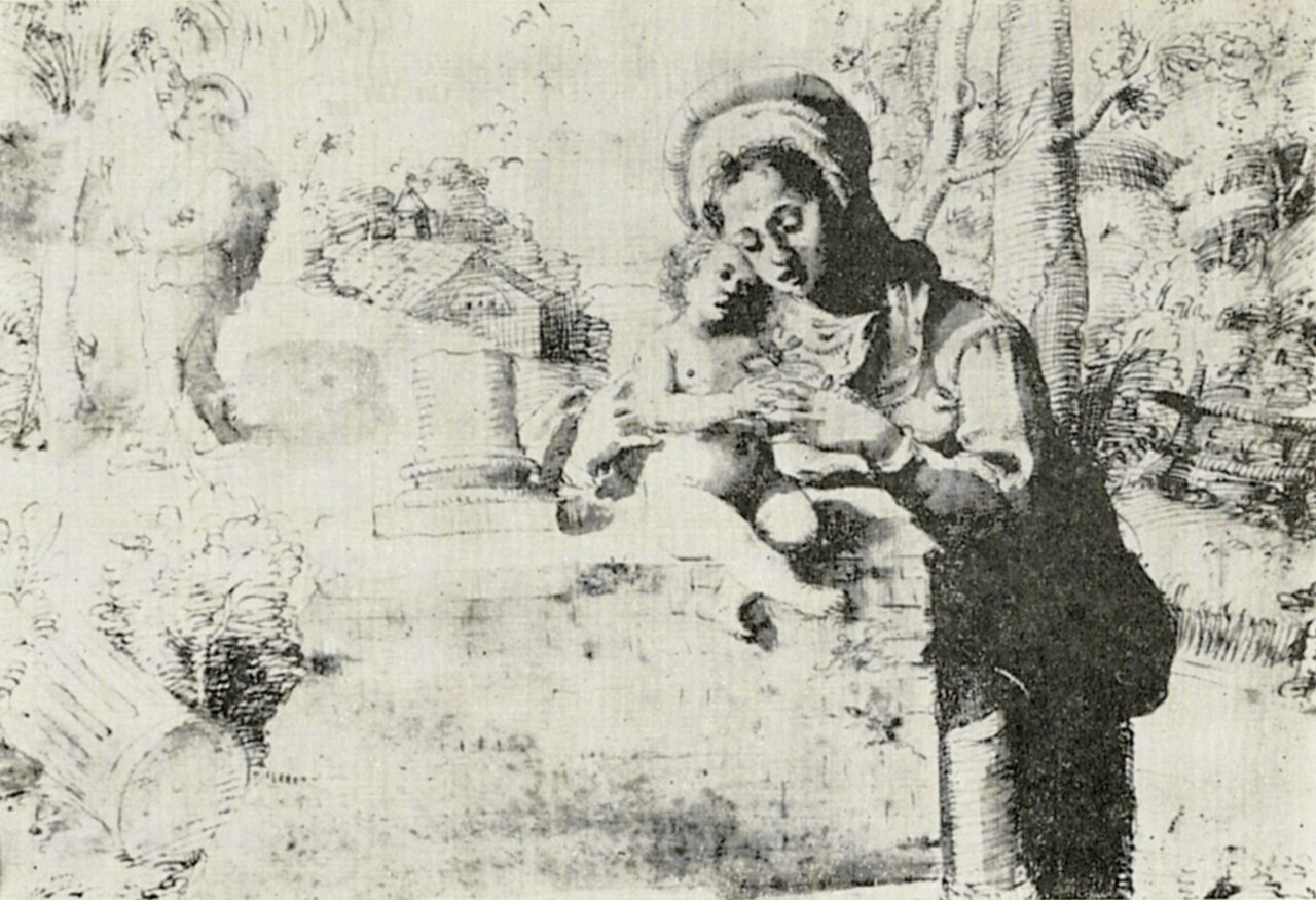 The Rest on The Flight into Egypt by Francesco Vanni