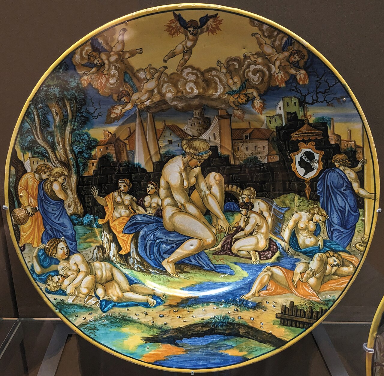 Dish with the arms of the Pucci family of Florence by Francesco Xanto Avelli