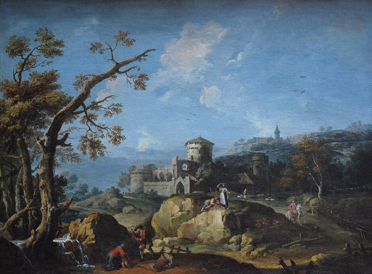 Landscape with a Castle by Francesco Zuccarelli