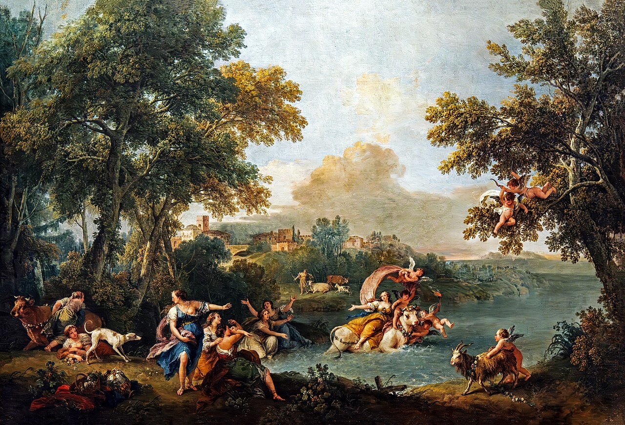 Rape of Europa by Francesco Zuccarelli