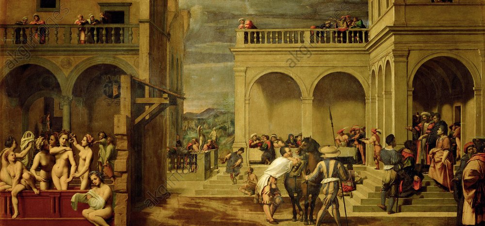 Bathsheba bathing by Franciabigio
