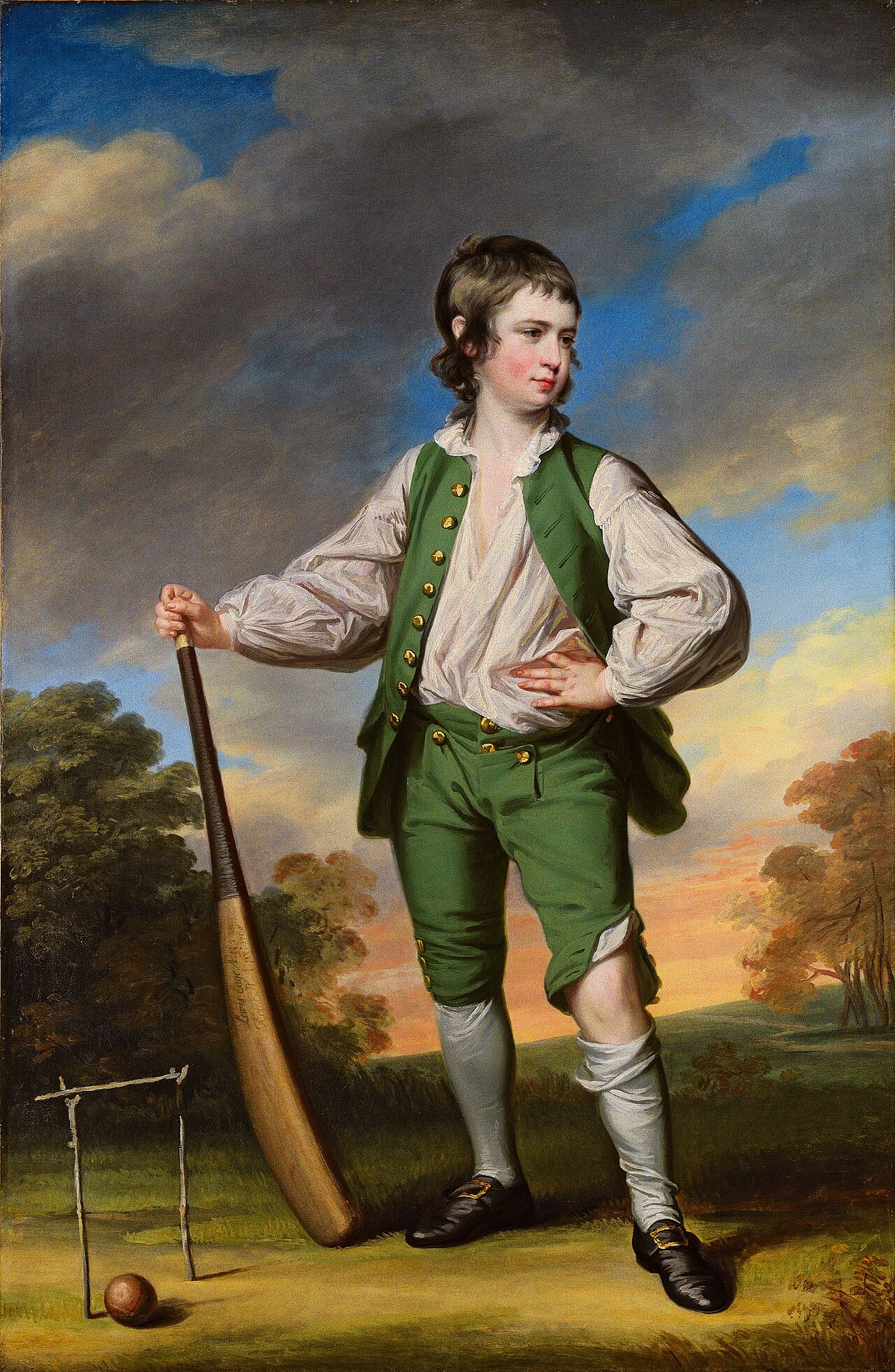 The Young Cricketer by Francis Cotes