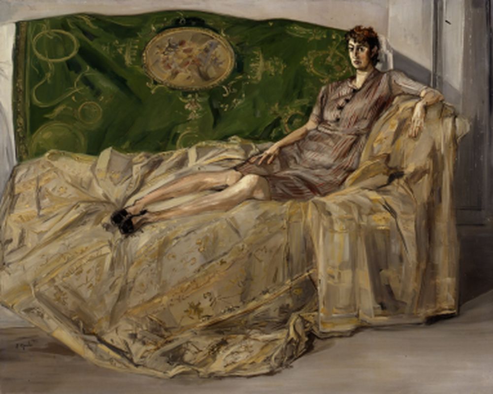 Woman on a sofa by Francis Gruber