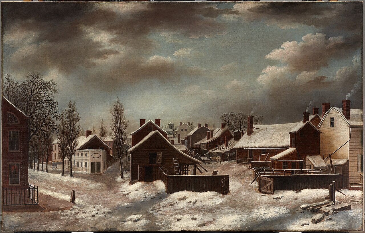 Winter Scene in Brooklyn by Francis Guy