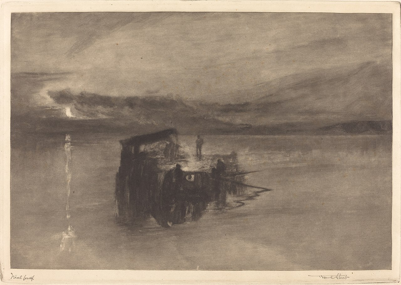 The Timber Raft on the Rhine by Francis Job Short
