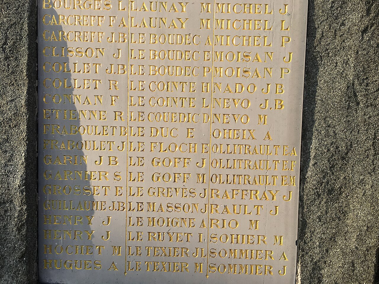 War memorial of Trévé by Francis Renaud