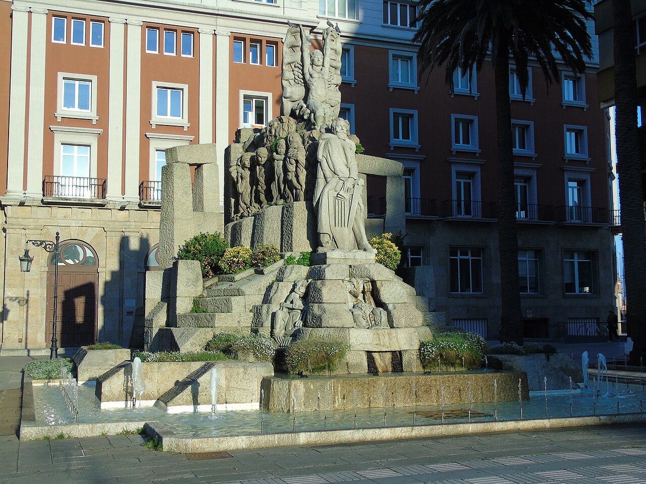 Monument to Curros Enríquez by Francisco Asorey