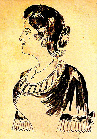 The Fado-singer Maria Severa by Francisco Augusto Metrass