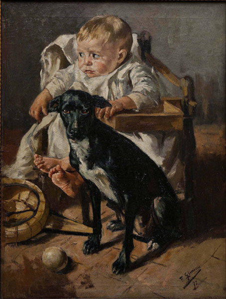 The little one and the good companion by Francisco Gimeno Arasa