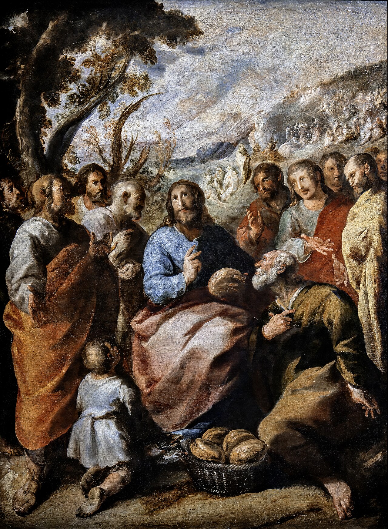La Multiplication des pains by Francisco Herrera the Elder
