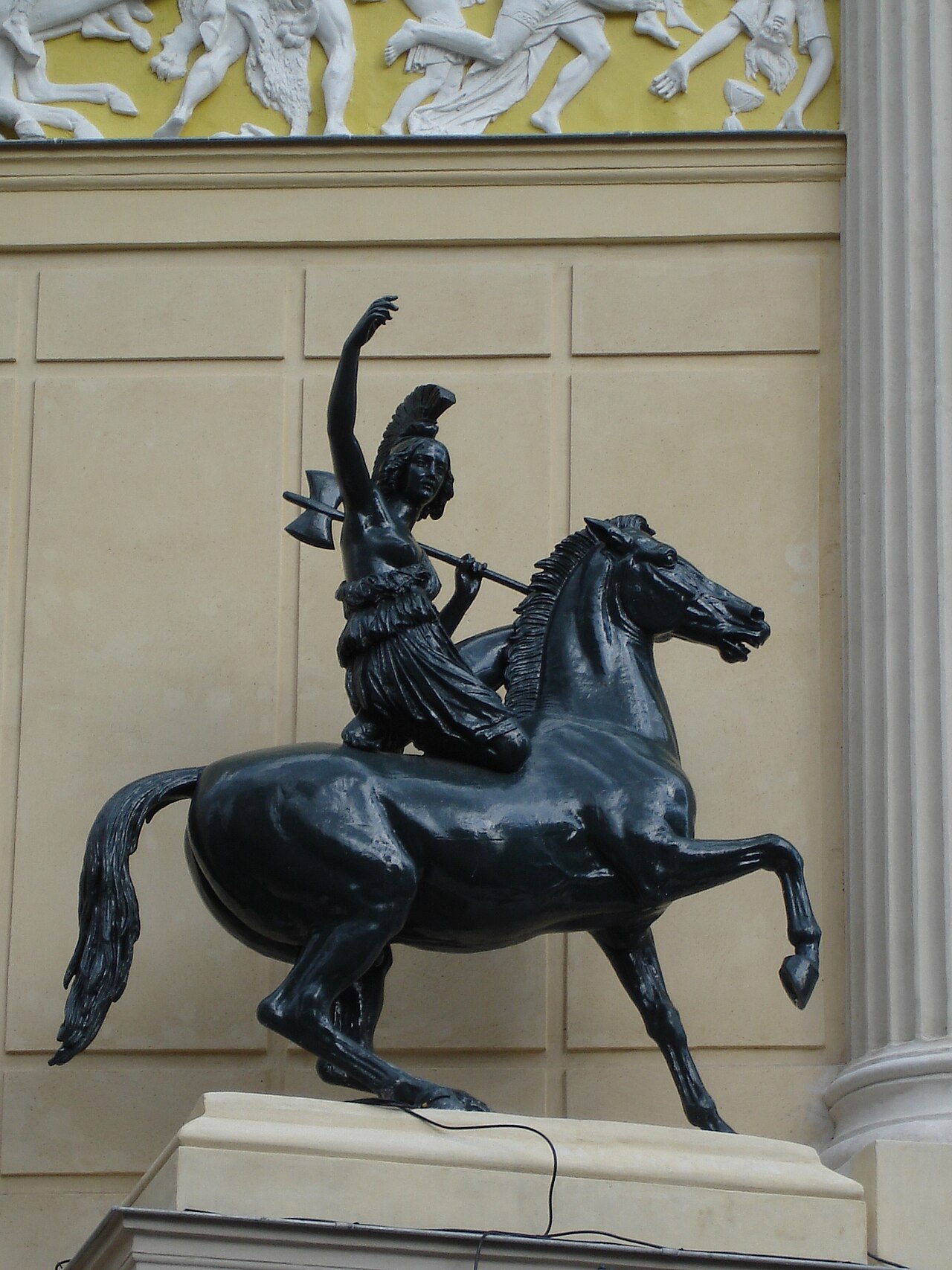 Female Warrior on Horseback by Francisque Joseph Duret