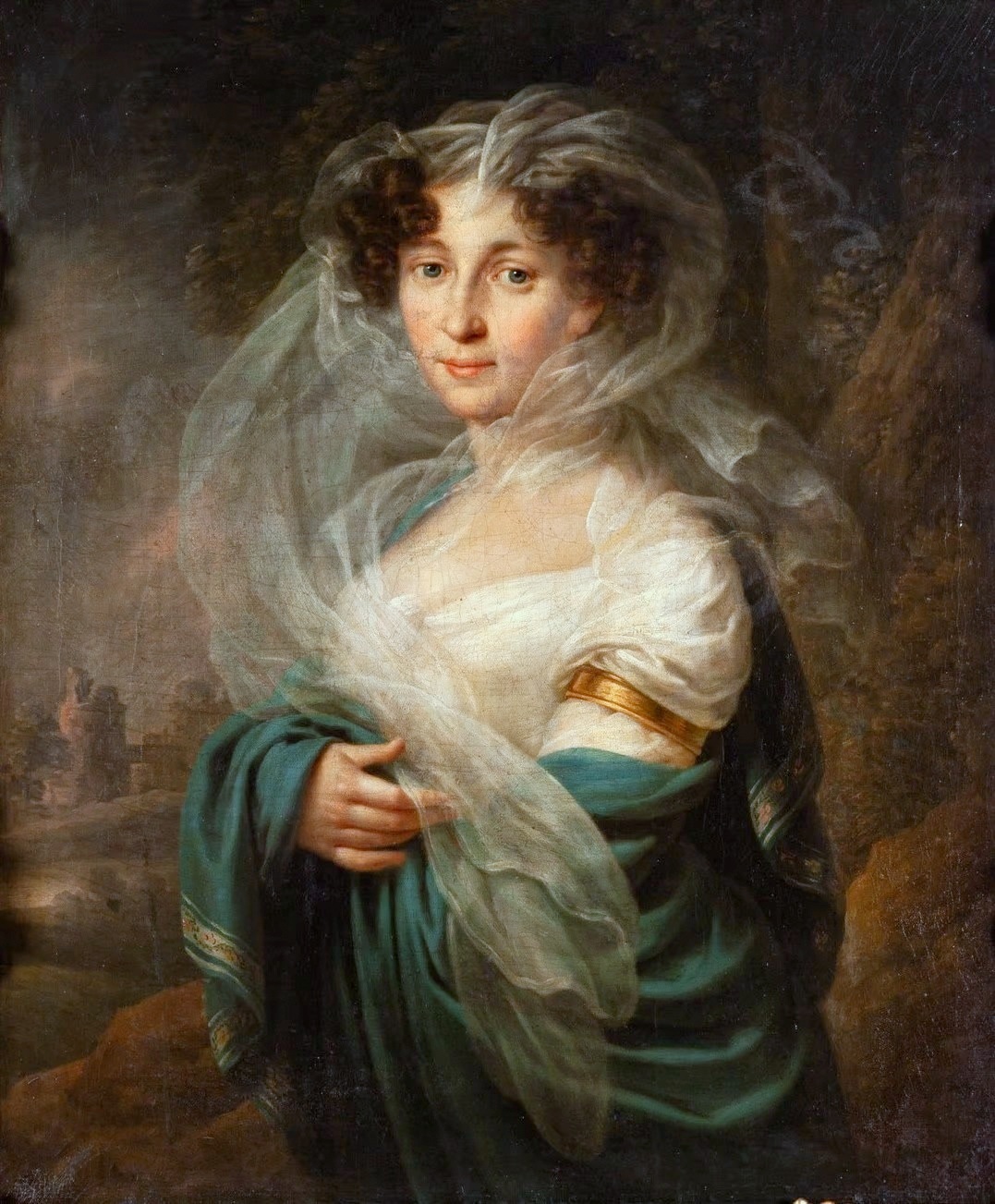Portrait of Kazimiera Żółtowska, née Skoraszewska by Franciszek Ksawery Lampi