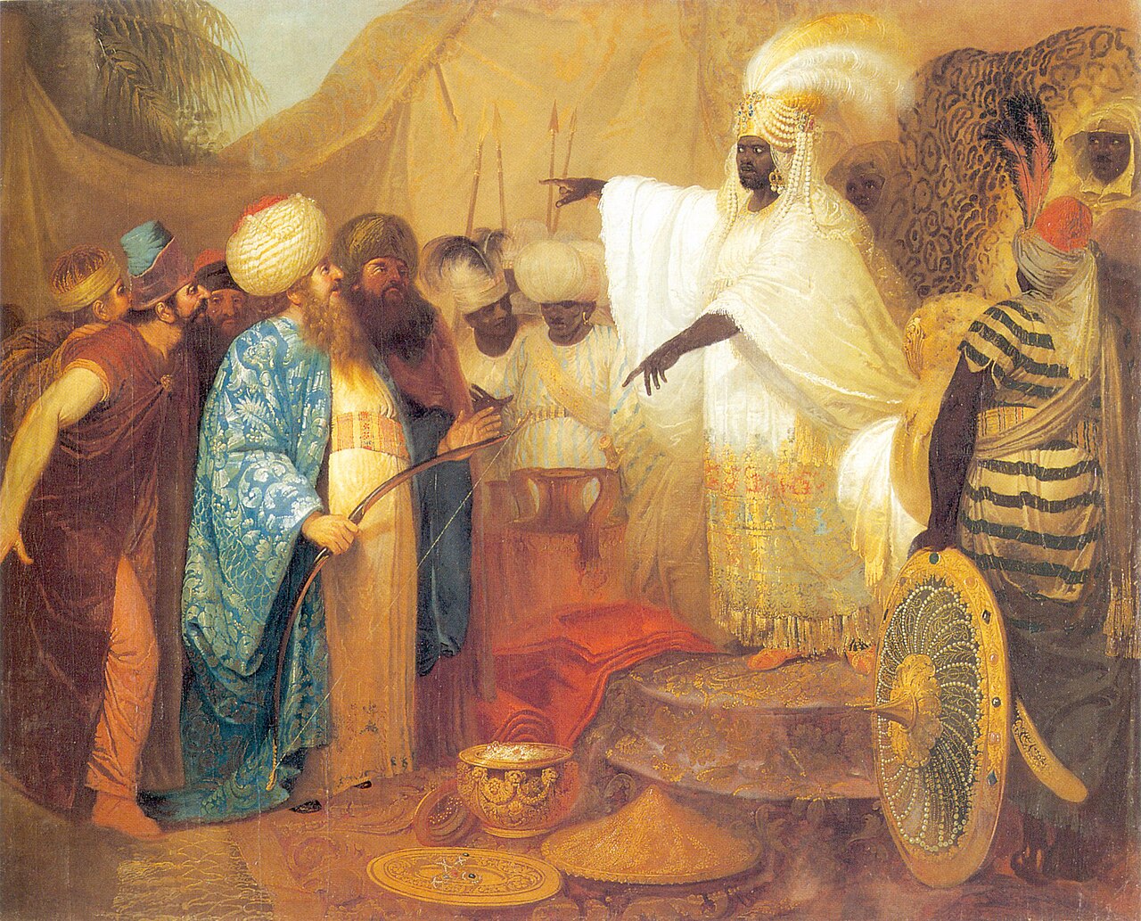 Persian Envoys before the King of Ethiopia by Franciszek Smuglewicz