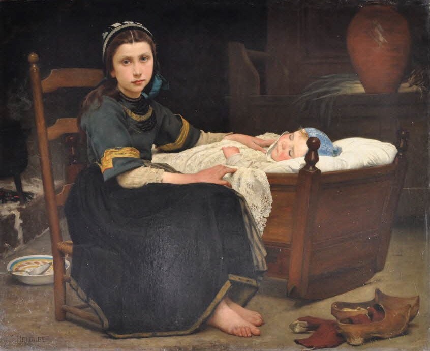 The oldest Sister, a souvenir from Brittany by François-Alfred Delobbe