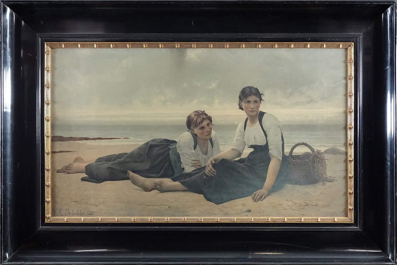 Two Daughters of the Ocean by François-Alfred Delobbe