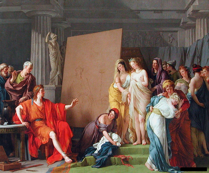 Zeuxis Choosing Models from the Beautiful Women of Croton by François-André Vincent