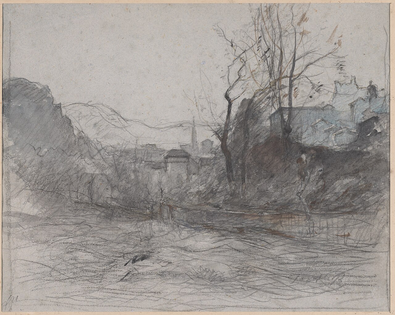 Approaching Morestal by François-Auguste Ravier