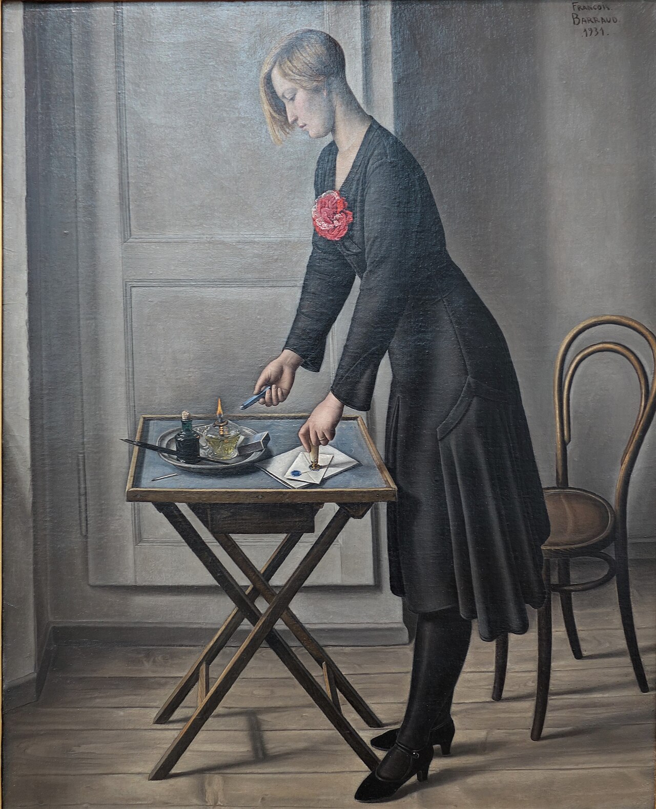 The mysterious woman by François Barraud
