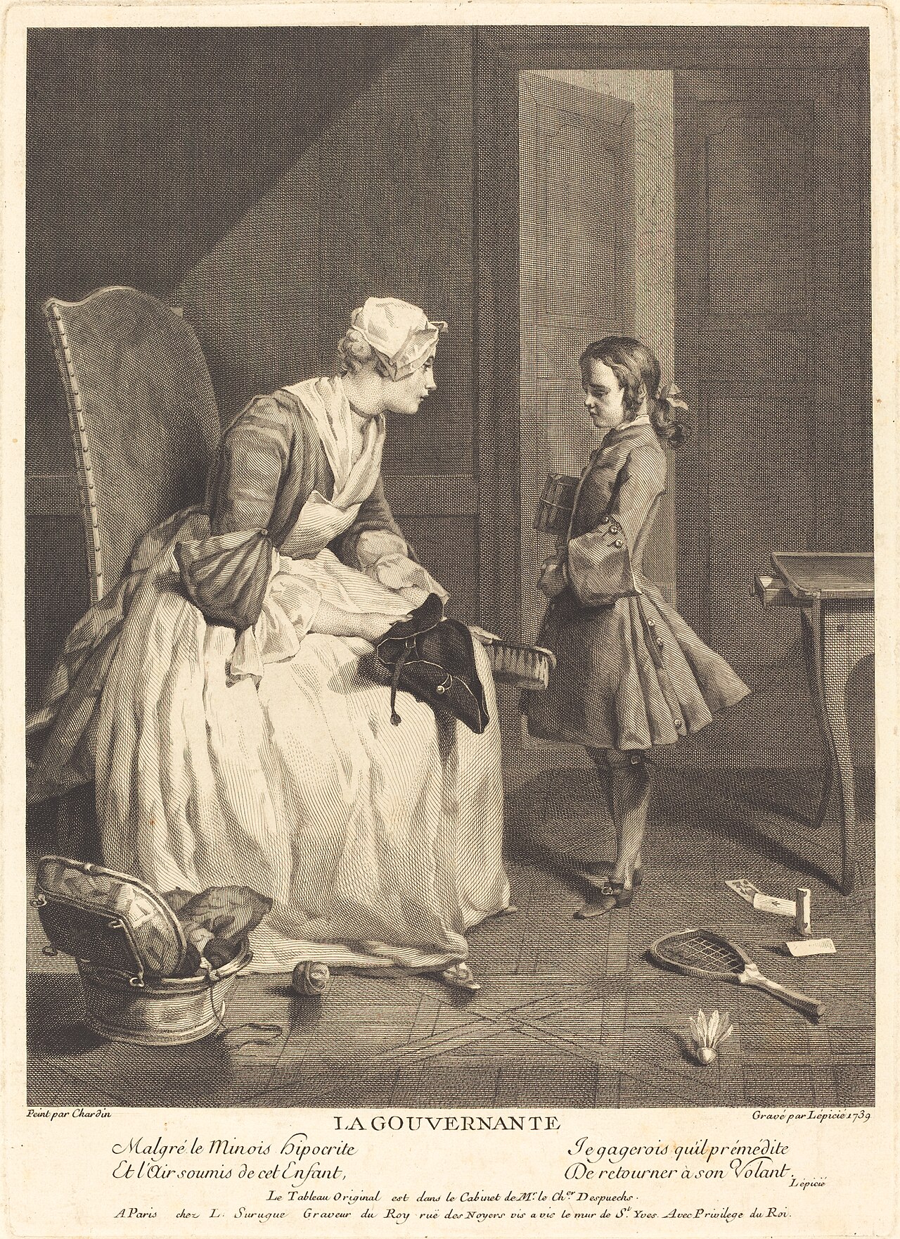 La Gouvernante by François-Bernard Lépicié