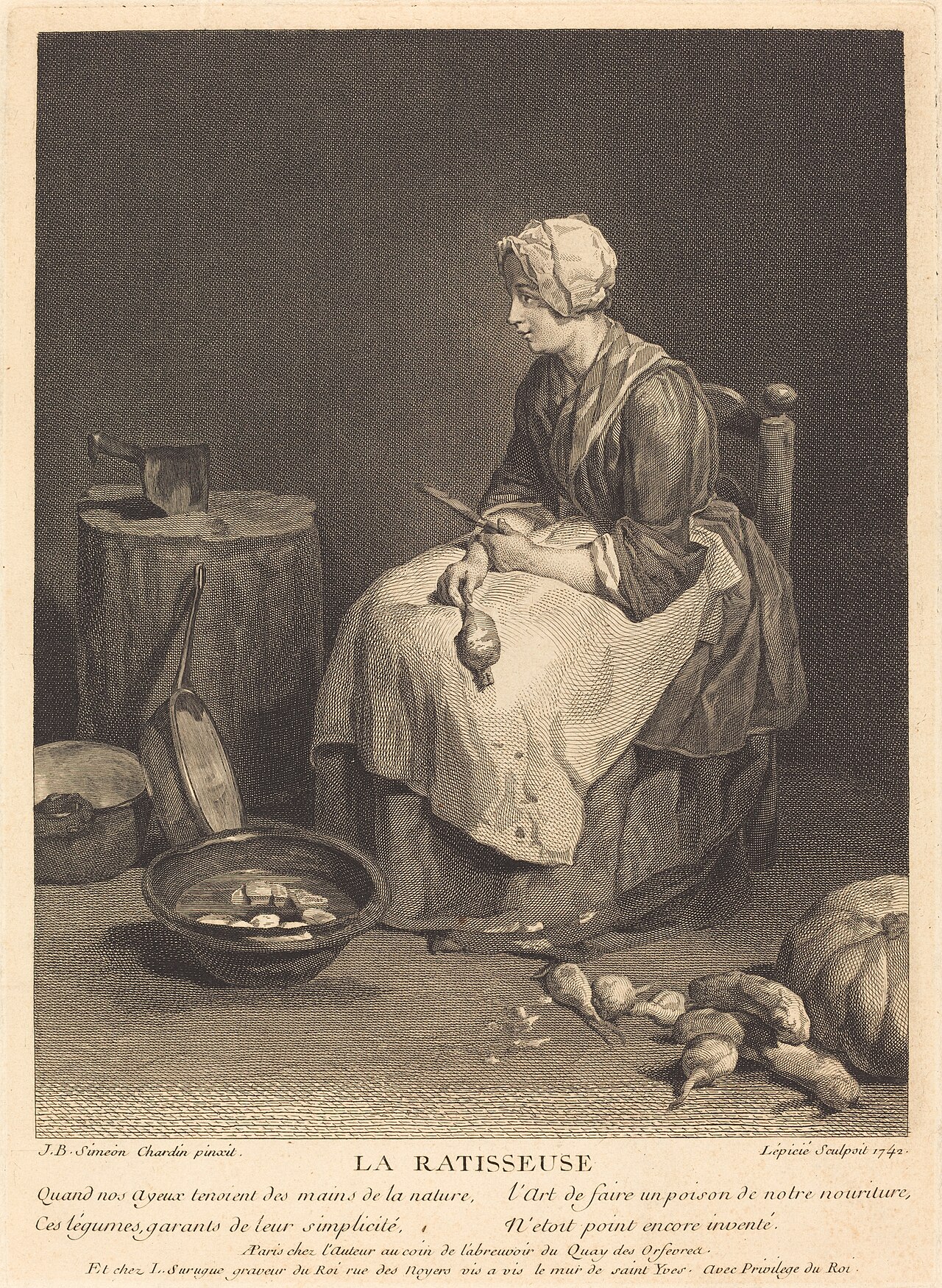 La ratisseuse by François-Bernard Lépicié