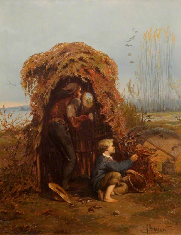 Bird Catching by François Bocion