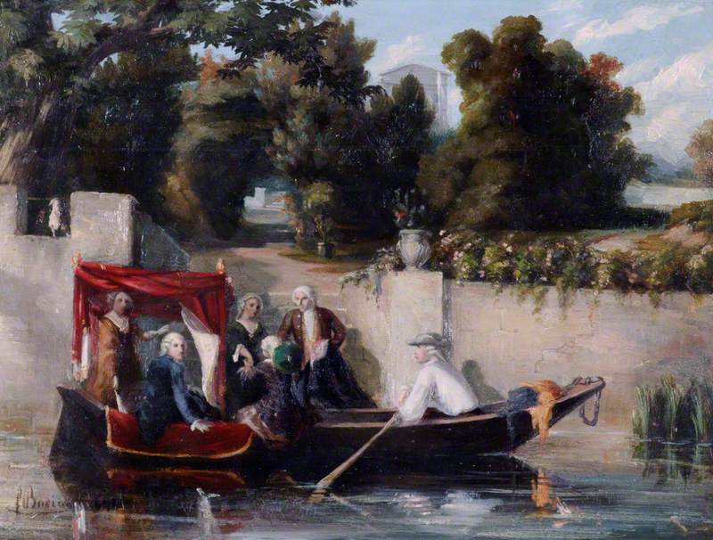 The Embarkation: An Eighteenth Century Costume Piece by François Bocion