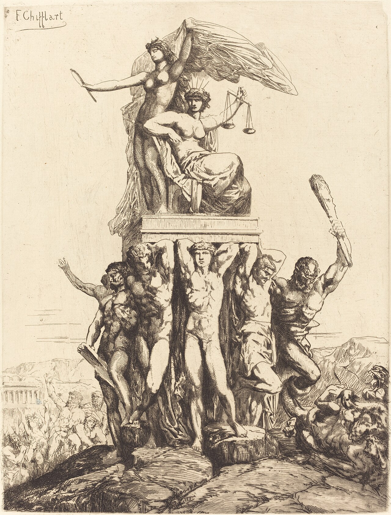 The Triumph of Justice and Truth by François Chifflart