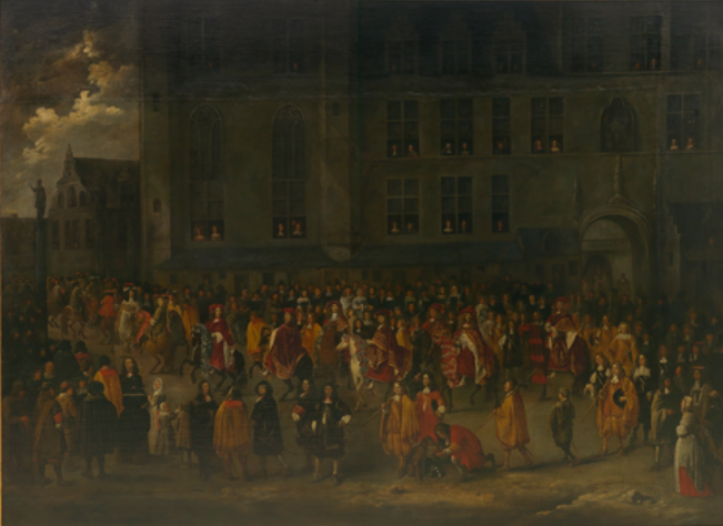 Cavalcade of the Knights of the Golden Fleece leaving the Palace of Brussels by François Duchatel