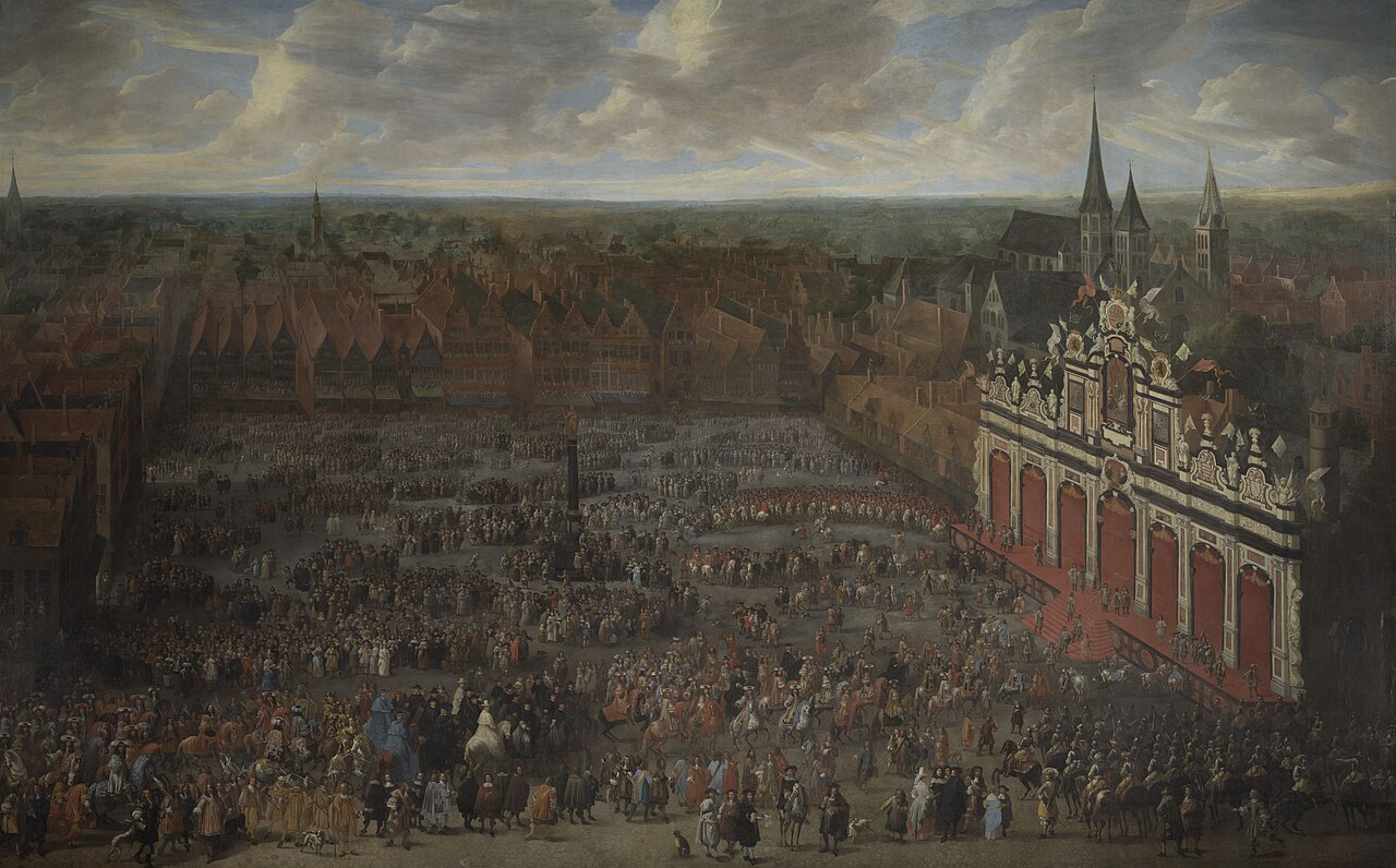 The Investiture of Charles II as Count of Flanders in Ghent in 1666 by François Duchatel