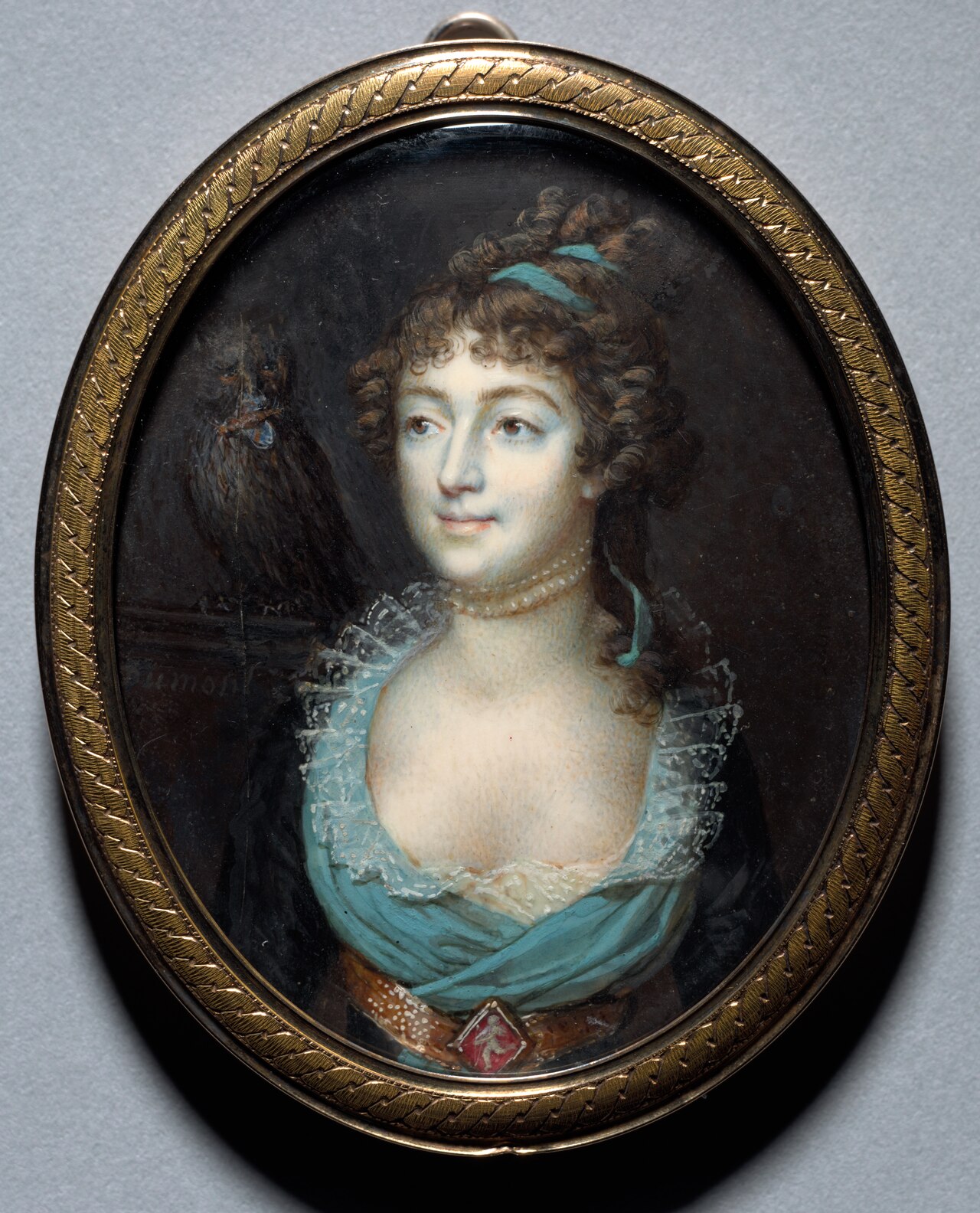 Portrait of Mademoiselle Marie-Anne Adelaide Le Normand by François Dumont