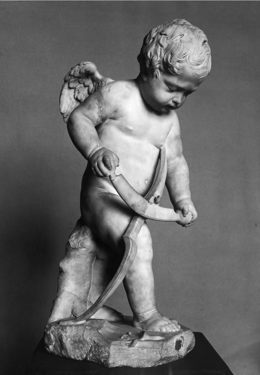Cupid Carving His Bow by François Duquesnoy