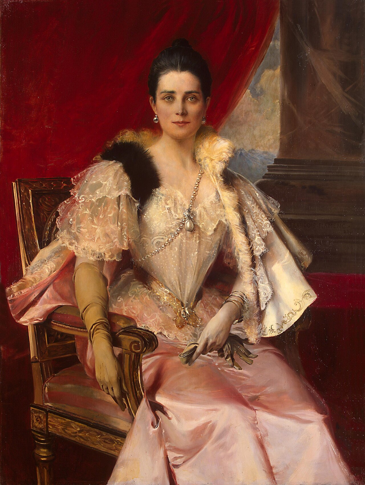 Portrait of Princess Z. N. Yusupova by François Flameng